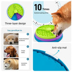 Dog Cat Puzzle Toys Slow Feeder Non-Slip Slowly Dog Cat Eating Bowl Interactive Increase IQ Food Dispenser Pet Feeding