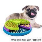 Dog Cat Puzzle Toys Slow Feeder Non-Slip Slowly Dog Cat Eating Bowl Interactive Increase IQ Food Dispenser Pet Feeding