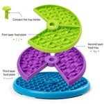 Dog Cat Puzzle Toys Slow Feeder Non-Slip Slowly Dog Cat Eating Bowl Interactive Increase IQ Food Dispenser Pet Feeding