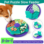 Dog Cat Puzzle Toys Slow Feeder Non-Slip Slowly Dog Cat Eating Bowl Interactive Increase IQ Food Dispenser Pet Feeding