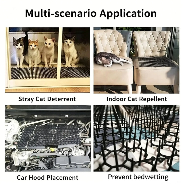 Dog Cat Scat Car Animal Deterrent Repellent Plastic Scarer Spike Tool Polypropylene Anti Cat Mat Household Garden Tools