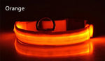 Dog Collar LED Light Electronic Night Safety Anti-Lost Nylon Adjustable Luminous Glowing Collar For Dogs Cats Pet