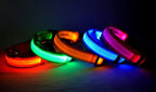 Dog Collar LED Light Electronic Night Safety Anti-Lost Nylon Adjustable Luminous Glowing Collar For Dogs Cats Pet