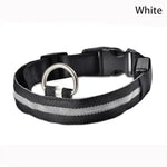 Dog Collar LED Light Electronic Night Safety Anti-Lost Nylon Adjustable Luminous Glowing Collar For Dogs Cats Pet