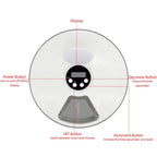 Dog Feeder Automatic Pet Feeder Round Timing Feeder 6 Meals 6 Grids Dog Cat Electric Dry Food Dispenser 24 Hours Feed