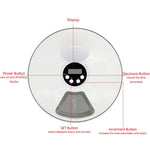 Dog Feeder Automatic Pet Feeder Round Timing Feeder 6 Meals 6 Grids Dog Cat Electric Dry Food Dispenser 24 Hours Feed
