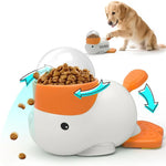 Dog Feeder Puzzle Toy Duck 2-In-1 Interactive Slow Feeder Puzzle Toy Duck Treat Dispenser Food Puzzle Slow Feeders - as