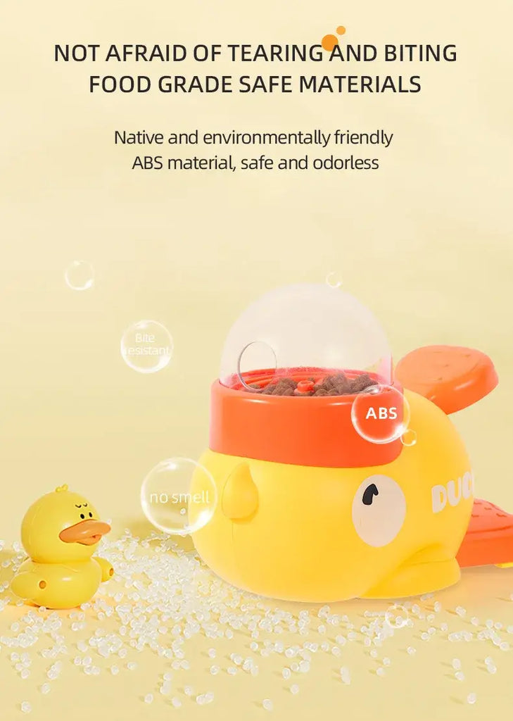 Dog Puzzle Feeder Interactive Pet Food Treat Dispenser Cartoon Duck Design Pet Snack Feeder for Dog Training Mental