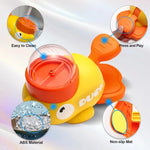 Dog Puzzle Feeder Interactive Pet Food Treat Dispenser Cartoon Duck Design Anti-slip Pet Automatic Feeder Toys for Dog