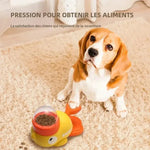 Dog Puzzle Feeder Interactive Pet Food Treat Dispenser Cartoon Duck Design Anti-slip Pet Automatic Feeder Toys for Dog