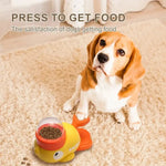 Dog Puzzle Feeder Interactive Pet Food Treat Dispenser Cartoon Duck Design Anti-slip Pet Automatic Feeder Toys for Dog