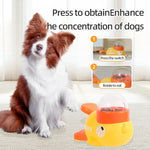 Dog Puzzle Feeder Interactive Pet Food Treat Dispenser Cartoon Duck Design Pet Snack Feeder for Dog Training Mental