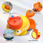 Dog Puzzle Feeder Interactive Pet Food Treat Dispenser Cartoon Duck Design Anti-slip Pet Automatic Feeder Toys for Dog
