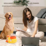 Dog Puzzle Feeder Interactive Pet Food Treat Dispenser Cartoon Duck Design Anti-slip Pet Automatic Feeder Toys for Dog