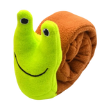 Dog Puzzle Feeder Interactive Toy Indestructible Plush Sound Squeak Puppy Toys For Resistant Foldable Snail Dogs Pet