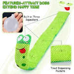 Dog Puzzle Feeder Interactive Toy Indestructible Plush Sound Squeak Puppy Toys For Resistant Foldable Snail Dogs Pet