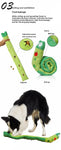 Dog Puzzle Feeder Interactive Toy Indestructible Plush Sound Squeak Puppy Toys For Resistant Foldable Snail Dogs Pet