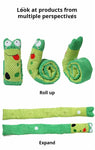 Dog Puzzle Feeder Interactive Toy Indestructible Plush Sound Squeak Puppy Toys For Resistant Foldable Snail Dogs Pet