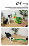 Dog Puzzle Feeder Interactive Toy Indestructible Plush Sound Squeak Puppy Toys For Resistant Foldable Snail Dogs Pet