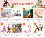 Dog Puzzle Feeder Interactive Toy Indestructible Plush Sound Squeak Puppy Toys For Resistant Foldable Snail Dogs Pet