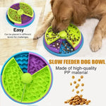Dog Puzzle Slow Feeder Interactive Enrichment Dog Toys Layers Detachable Slow Eating Dog Bowl Anti-anxiety Dog Feeder