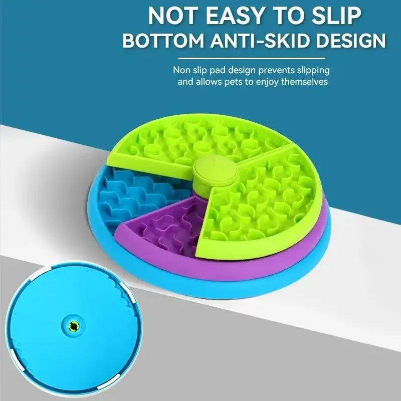 Dog Puzzle Slow Feeder Interactive Enrichment Dog Toys Layers Detachable Slow Eating Dog Bowl Anti-anxiety Dog Feeder
