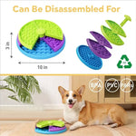 Dog Puzzle Slow Feeder Interactive Enrichment Dog Toys Layers Detachable Slow Eating Dog Bowl Anti-anxiety Dog Feeder