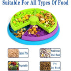 Dog Puzzle Slow Feeder Interactive Dog Puzzle Game 3 Layers Detachable Slow Eating Dog Bowl Anti-anxiety Dog Feeder