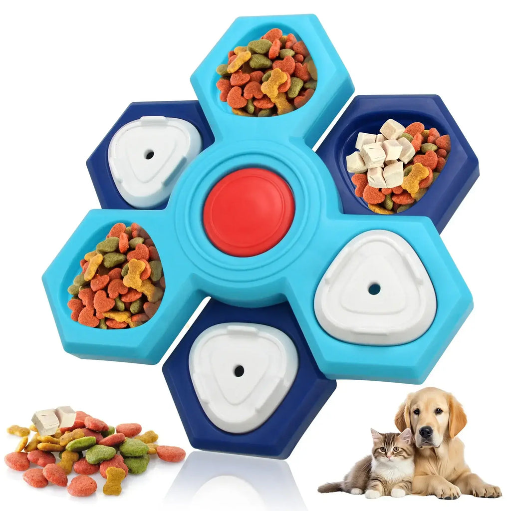 Dog Puzzle Toys Interactive Slow Feeding Toys For Boredom Relief Training Food Dispenser Pet Feeding Supplies - Two
