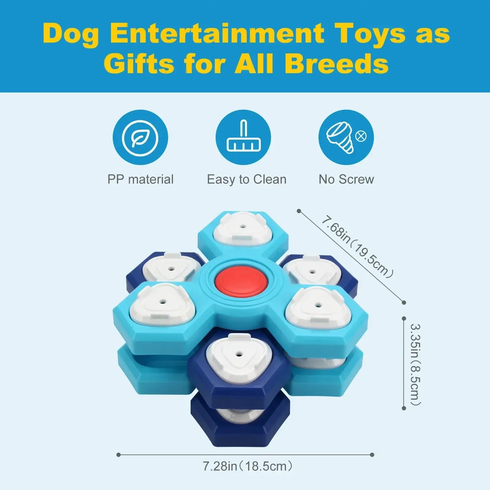 Dog Puzzle Toys Interactive Slow Feeding Toys For Boredom Relief Training Food Dispenser Pet Feeding Supplies