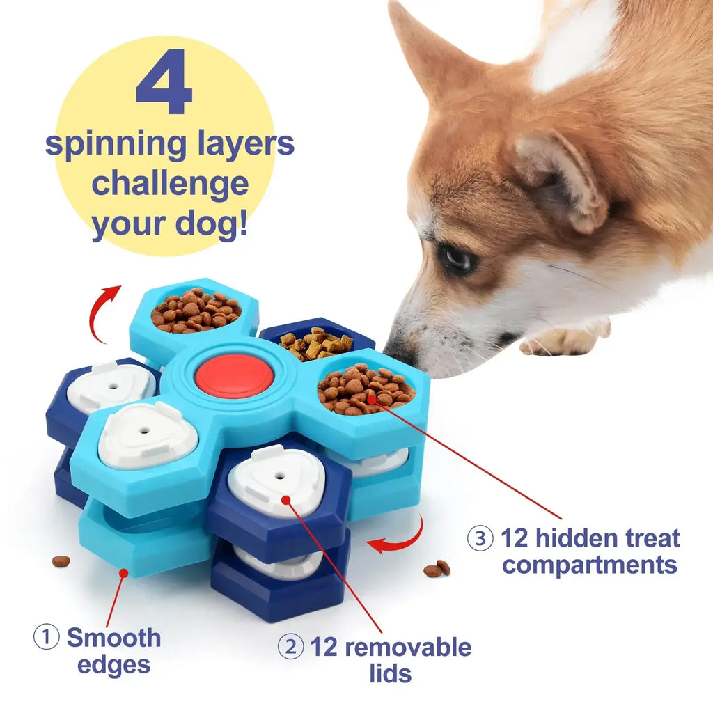 Dog Puzzle Toys Interactive Slow Feeding Toys For Boredom Relief Training Food Dispenser Pet Feeding Supplies
