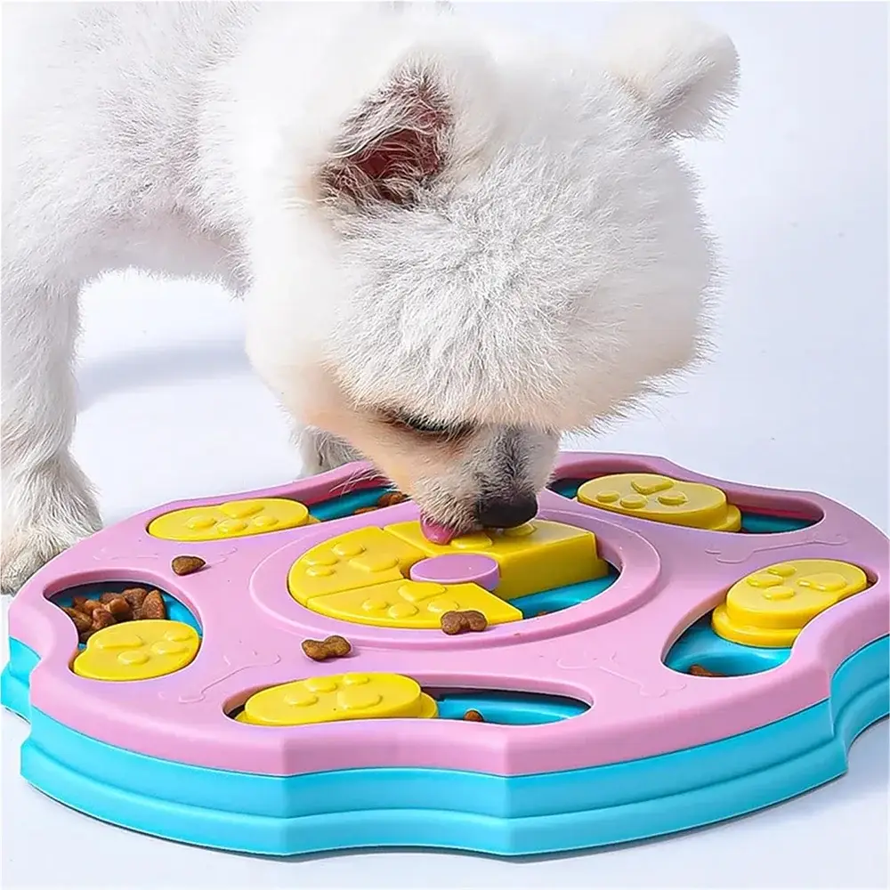 Dog Puzzle Toys Slow Feeder Interactive Increase Puppy IQ Food Dispenser Slowly Eating NonSlip Bowl Pet Cat Dogs