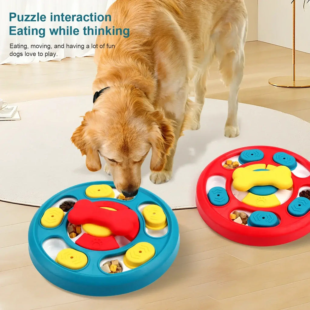 Dog Puzzle Toys Slow Feeder Interactive Increase Puppy IQ Food Dispenser Anti-Choking Tableware Dog Licking Plate Pet