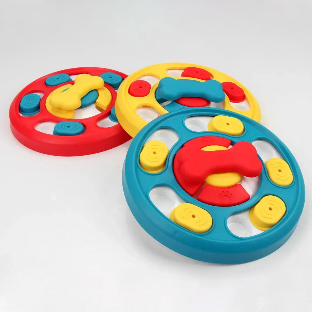 Dog Puzzle Toys Slow Feeder Interactive Increase Puppy IQ Food Dispenser Anti-Choking Tableware Dog Licking Plate Pet