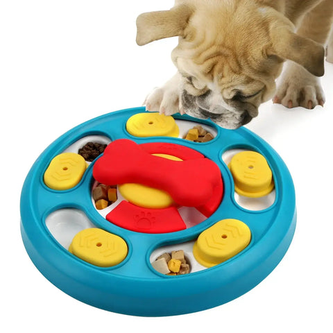 Dog Puzzle Toys Slow Feeder Interactive Increase Puppy IQ Food Dispenser Anti-Choking Tableware Dog Licking Plate Pet