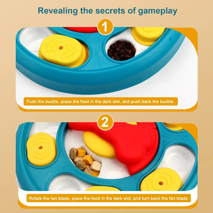 Dog Puzzle Toys Slow Feeder Interactive Increase Puppy IQ Food Dispenser Anti-Choking Tableware Dog Licking Plate Pet