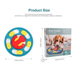 Dog Puzzle Toys Slow Feeder Interactive Increase Puppy IQ Food Dispenser Anti-Choking Tableware Dog Licking Plate Pet