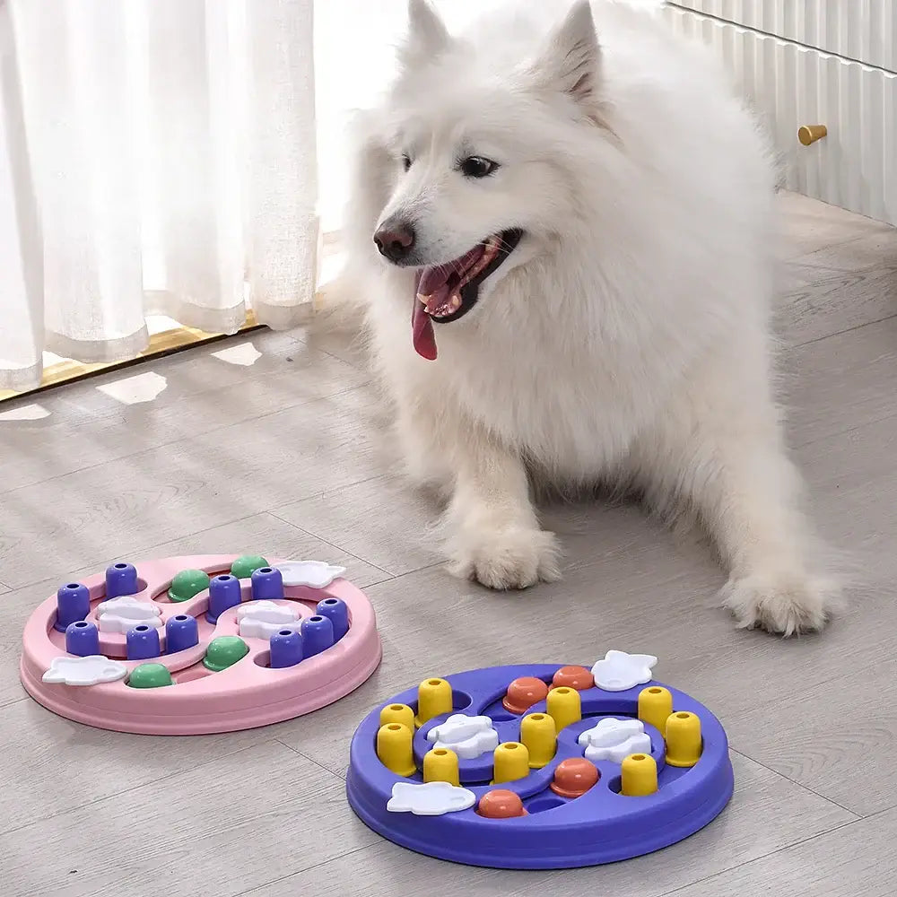 Dog Puzzle Toys Slow Feeder Interactive Increase Puppy IQ Food Dispenser Slowly Eating NonSlip Bowl Pet Cat Dogs