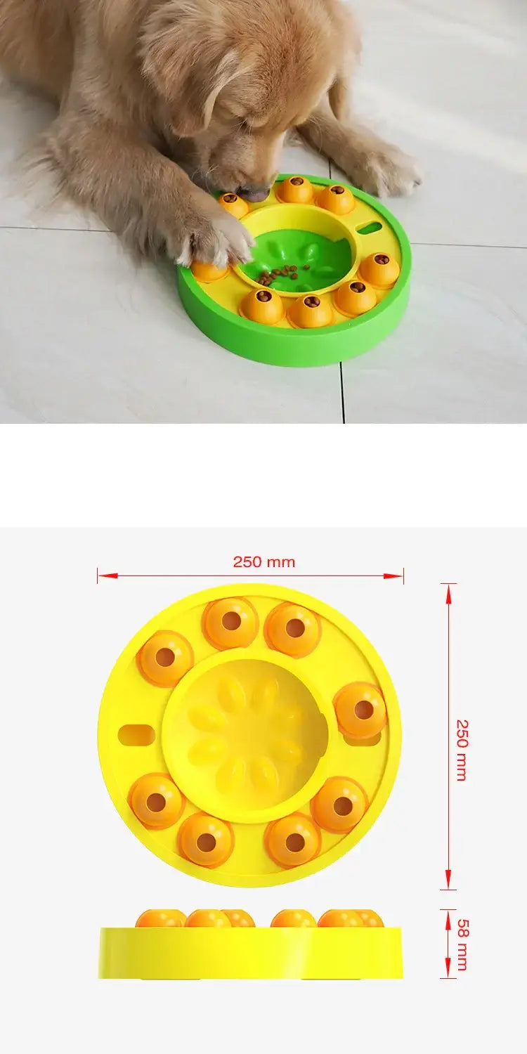 Dog Puzzle Toys Slow Feeder Interactive Dog Toys Treat Dispenser For IQ Training Treat Dispenser For Large Dogs Dog