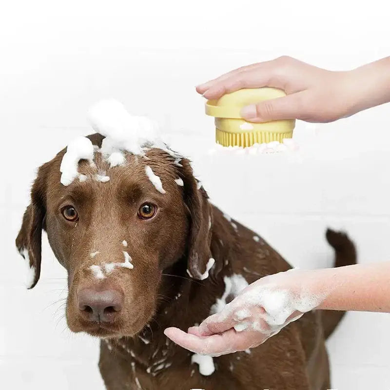 Dog Shampoo Brush Soft Silicone Pet Bath Massage Gloves Brush for Dog Cat Bathing Hair Pet Accessories