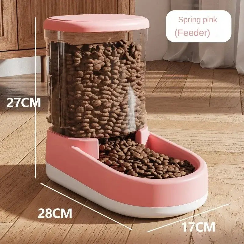 Dog Water Dispenser Cat Automatic Pet Feeder Feeding Cat Drinking Flowing without Inserting Electric - F / S