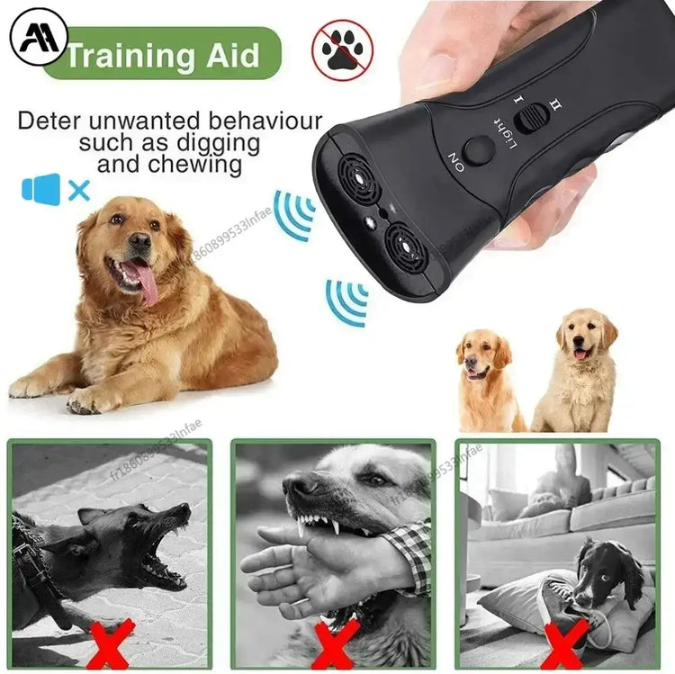 Dresseur anti-aboiements à ultrasons pour chiens