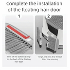 Effective Cat Floating Hair Door Self-adhesive Multifunctional Pet Hair Removal Brush Professional Cat Grooming Brush