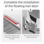 Effective Cat Floating Hair Door Self-adhesive Multifunctional Pet Hair Removal Brush Professional Cat Grooming Brush