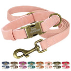 Ensemble collier et laisse personnalisés pour chien