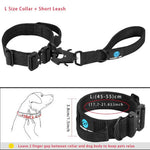 Ensemble collier et laisse tactiques pour chien - Black Short -L