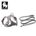 Ensemble harnais et laisse pour animaux de compagnie - Grey / XL-LeashLength110CM / China Mainland
