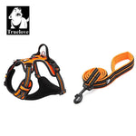 Ensemble harnais et laisse pour animaux de compagnie - Orange / XL-LeashLength110CM / China Mainland