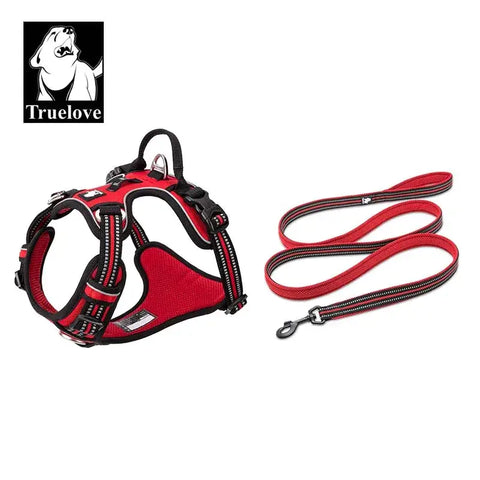 Ensemble harnais et laisse pour animaux de compagnie - Red / XL-LeashLength110CM / China Mainland