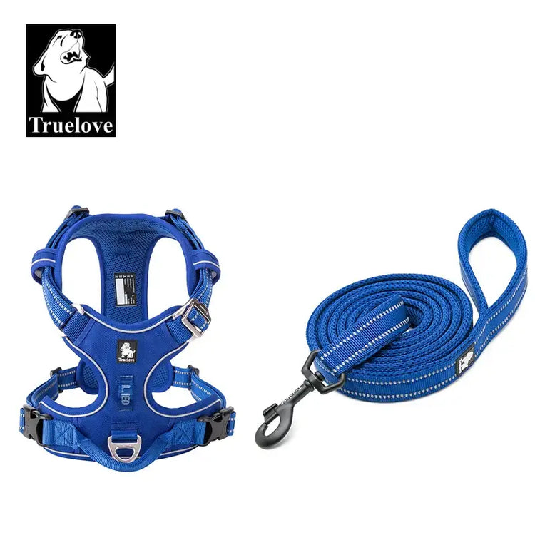 Ensemble harnais et laisse pour animaux de compagnie - Royal blue / XL-LeashLength110CM / China Mainland